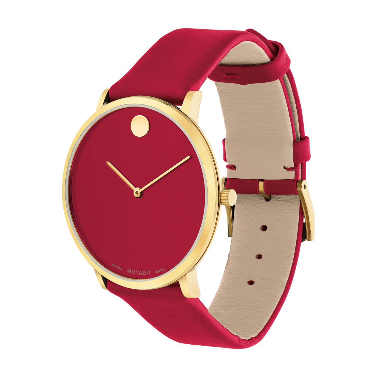 Movado Museum Collection - Modern 47- Red