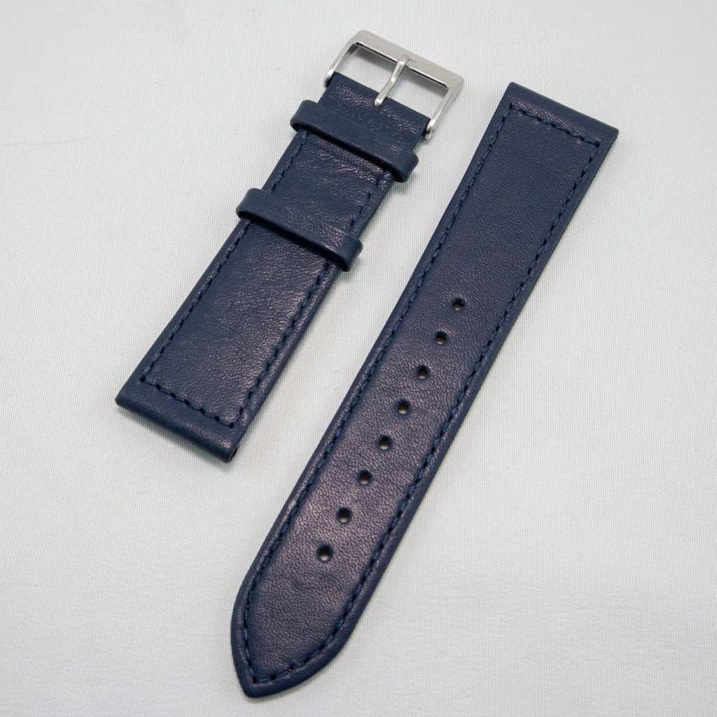 Alpine Watchstrap - Flat Stitched Leather