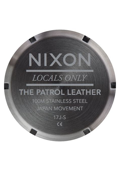 Nixon Watch - Patrol Leather: Gunmetal/Gold