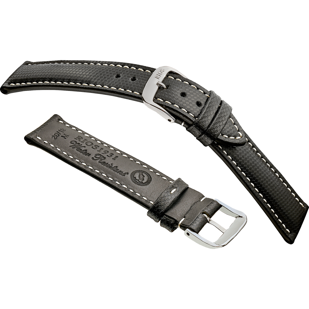 Rios 1931 Watch Bands Next Hightech Material Ballistic 18MM Black