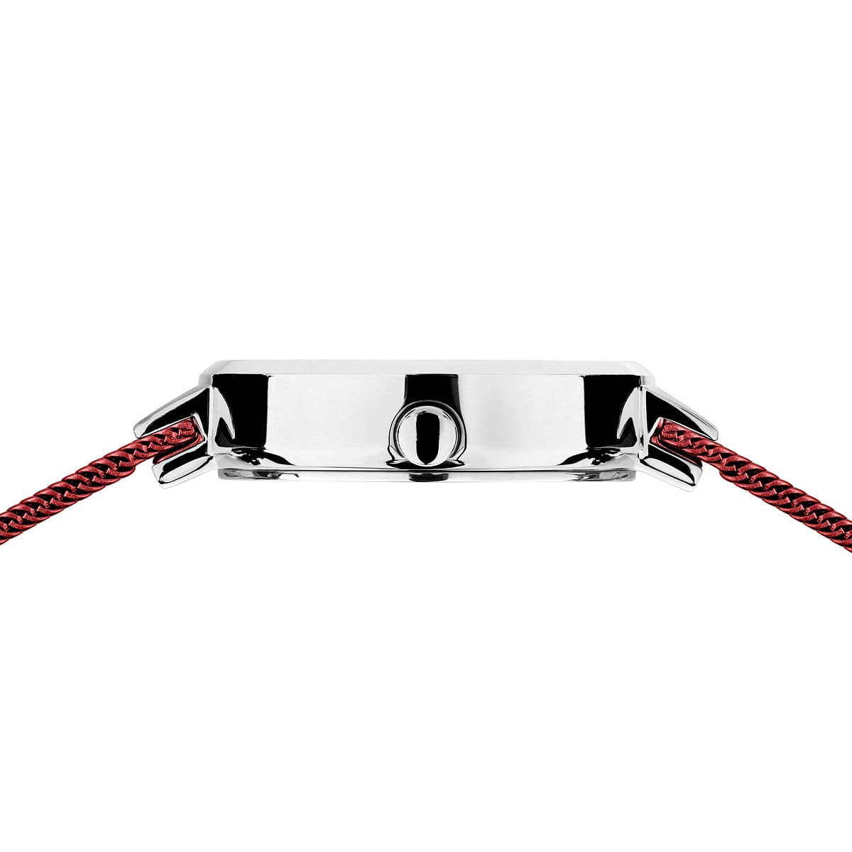 Bering Classic Solar - Polished Silver &amp; Red