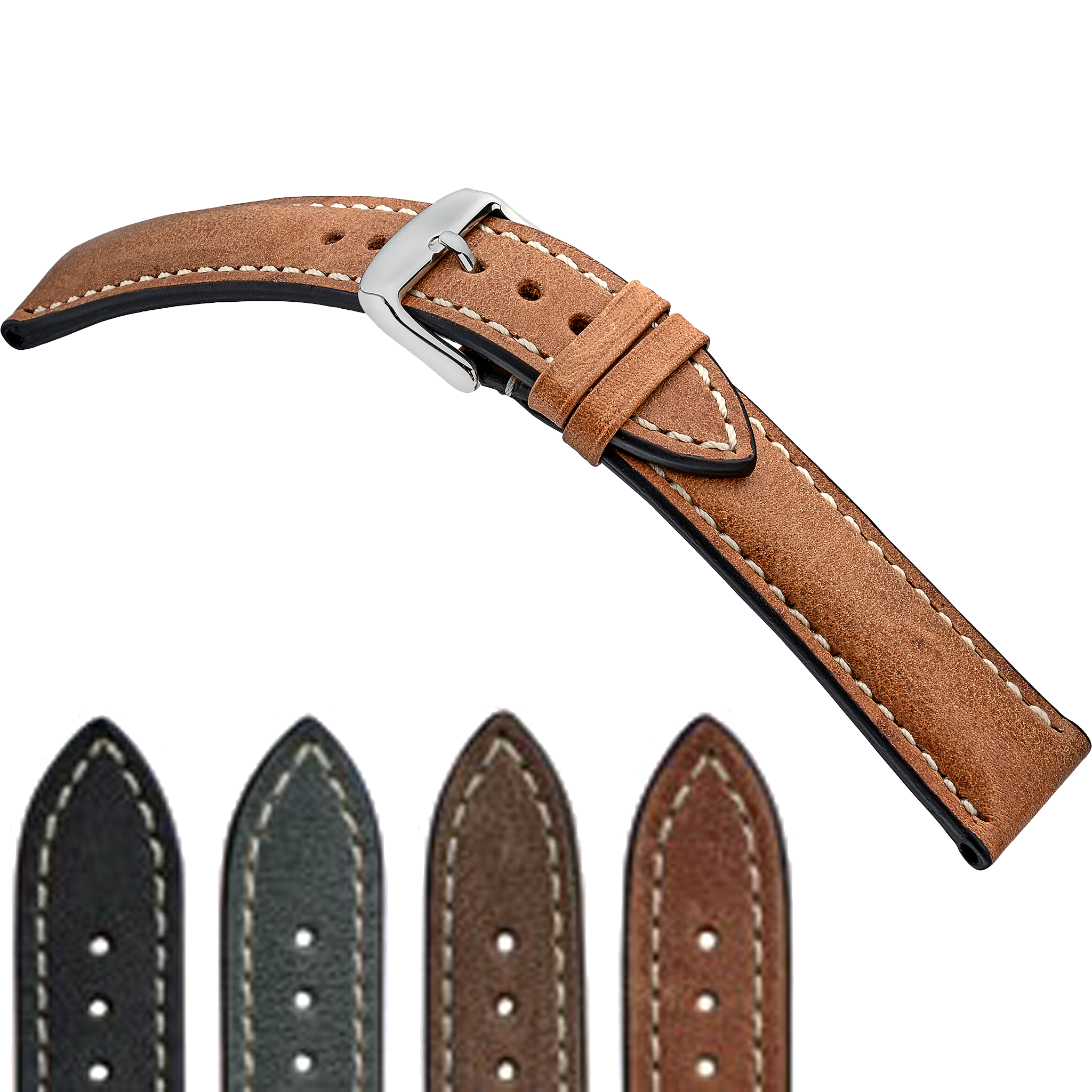 Rios 1931 Watch Bands  - York - Genuine Vintage Leather