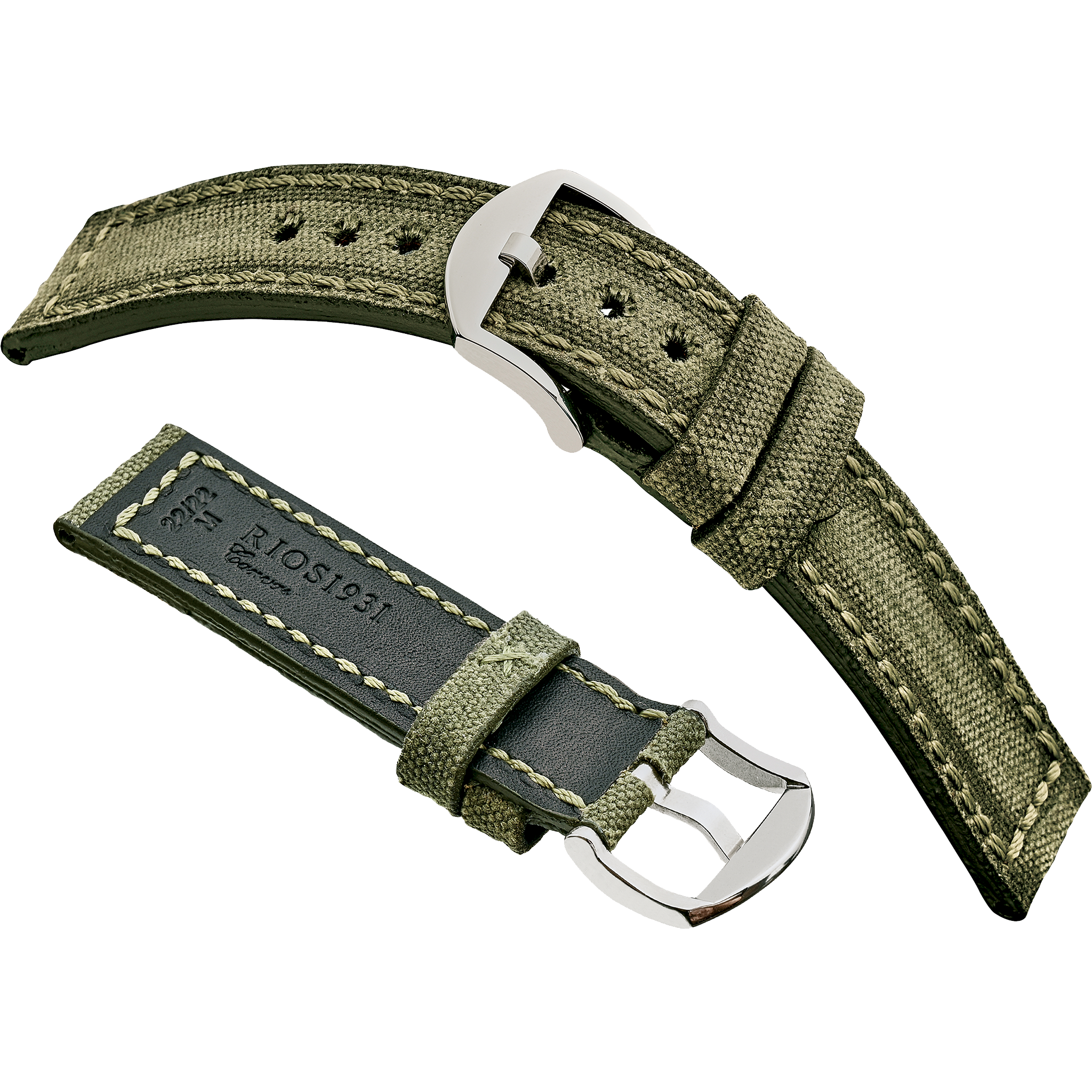 Rios 1931 Watch Bands - Maryland - Genuine Canvas / Vintage