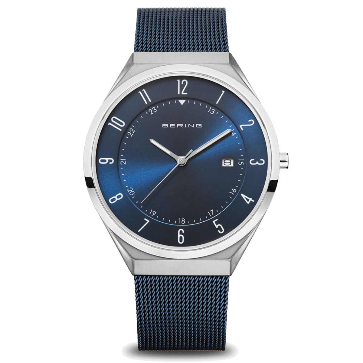 Bering Ultra Slim - Argent et Bleu