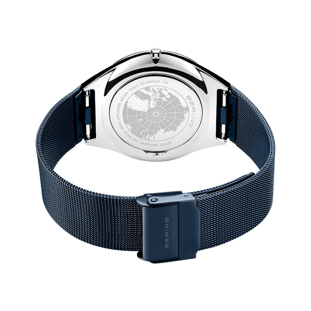 Bering Ultra Slim - Argent et Bleu