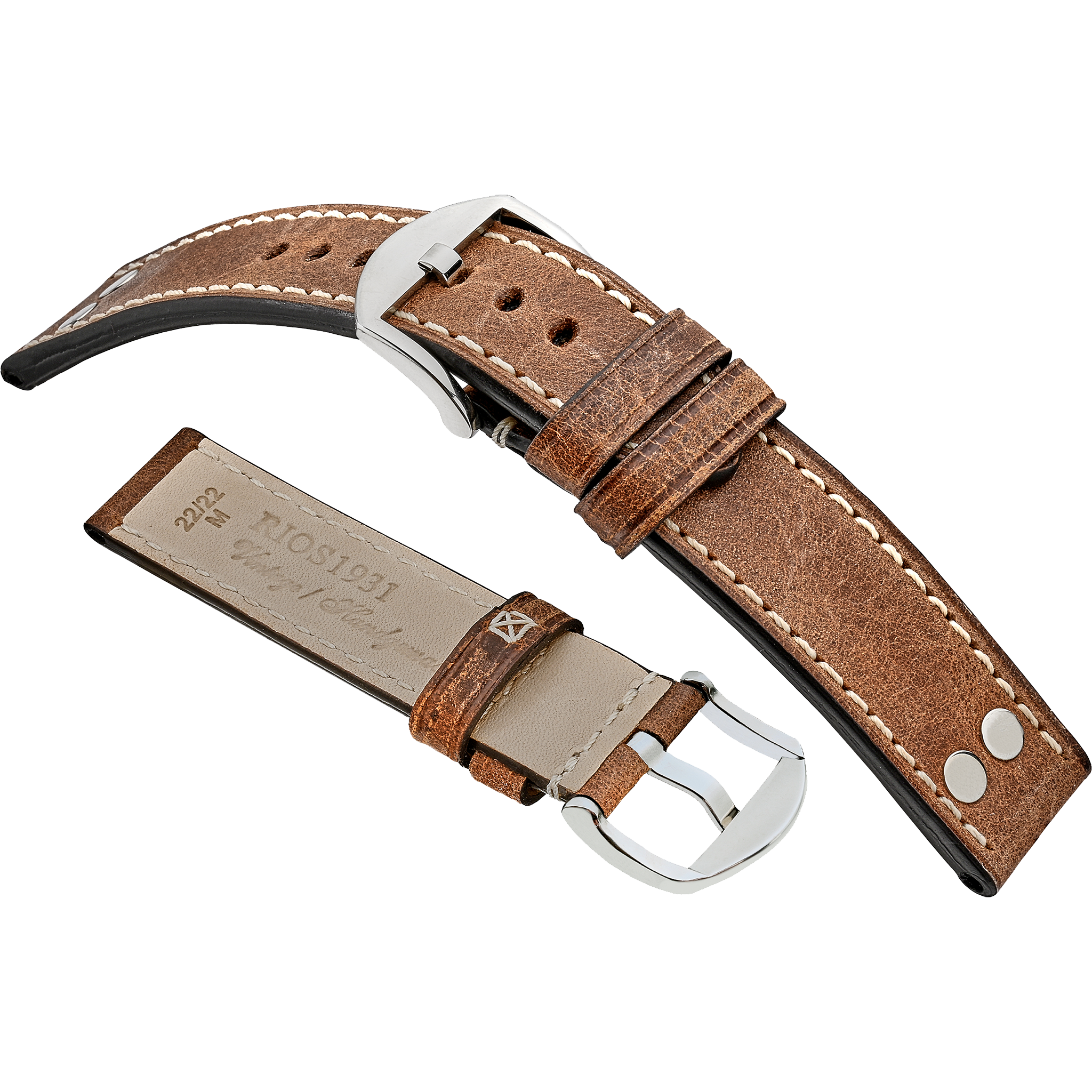 Rios 1931 Watch Bands - Chesterfield - Genuine Vintage Leather