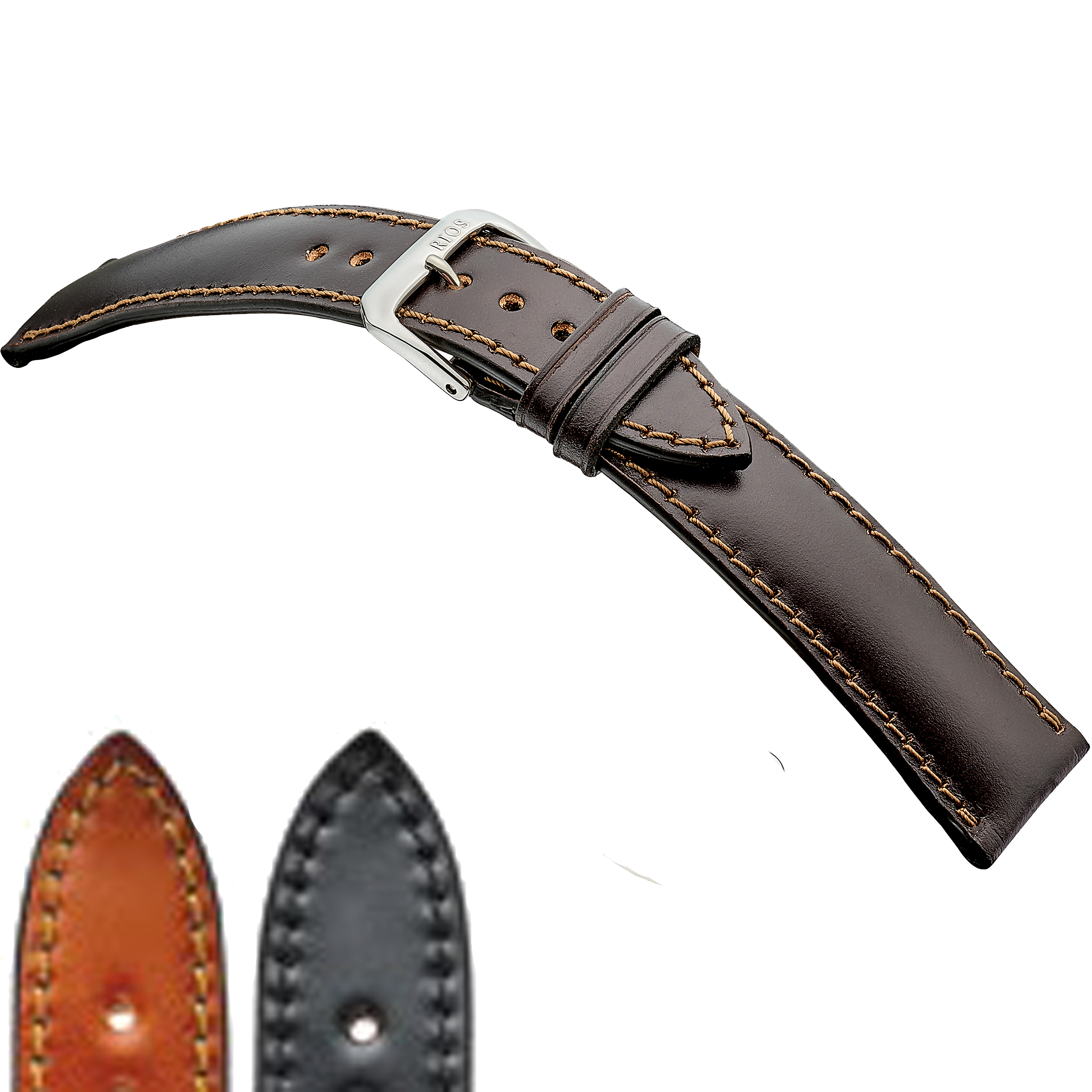 Rios 1931 Watch Bands - Chicago - Genuine Shell Cordovan Leather