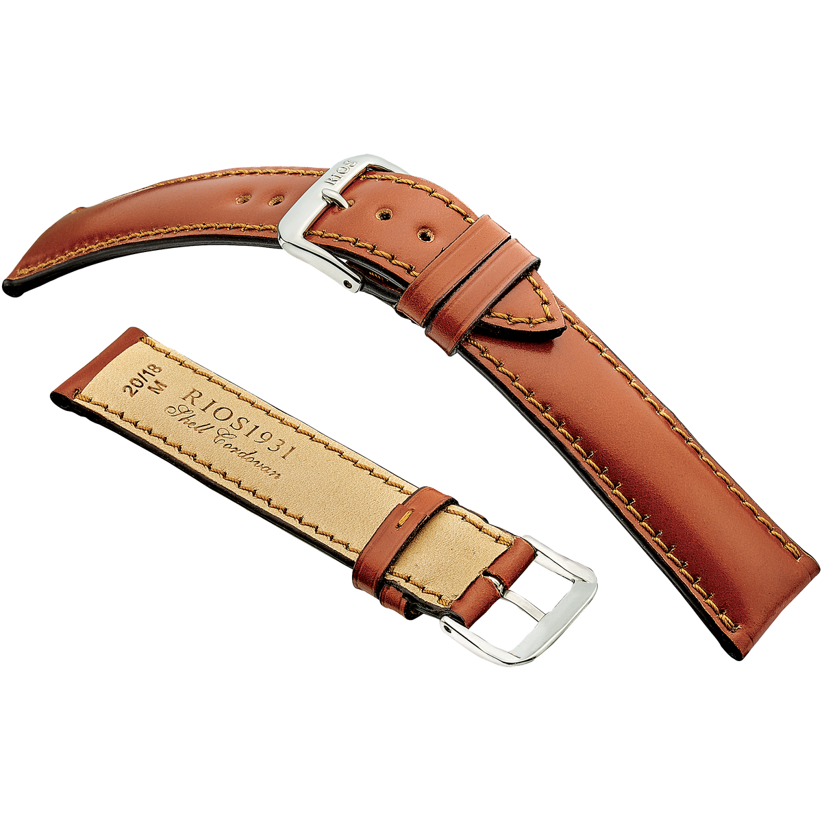 Rios 1931 Watch Bands - Chicago - Genuine Shell Cordovan Leather