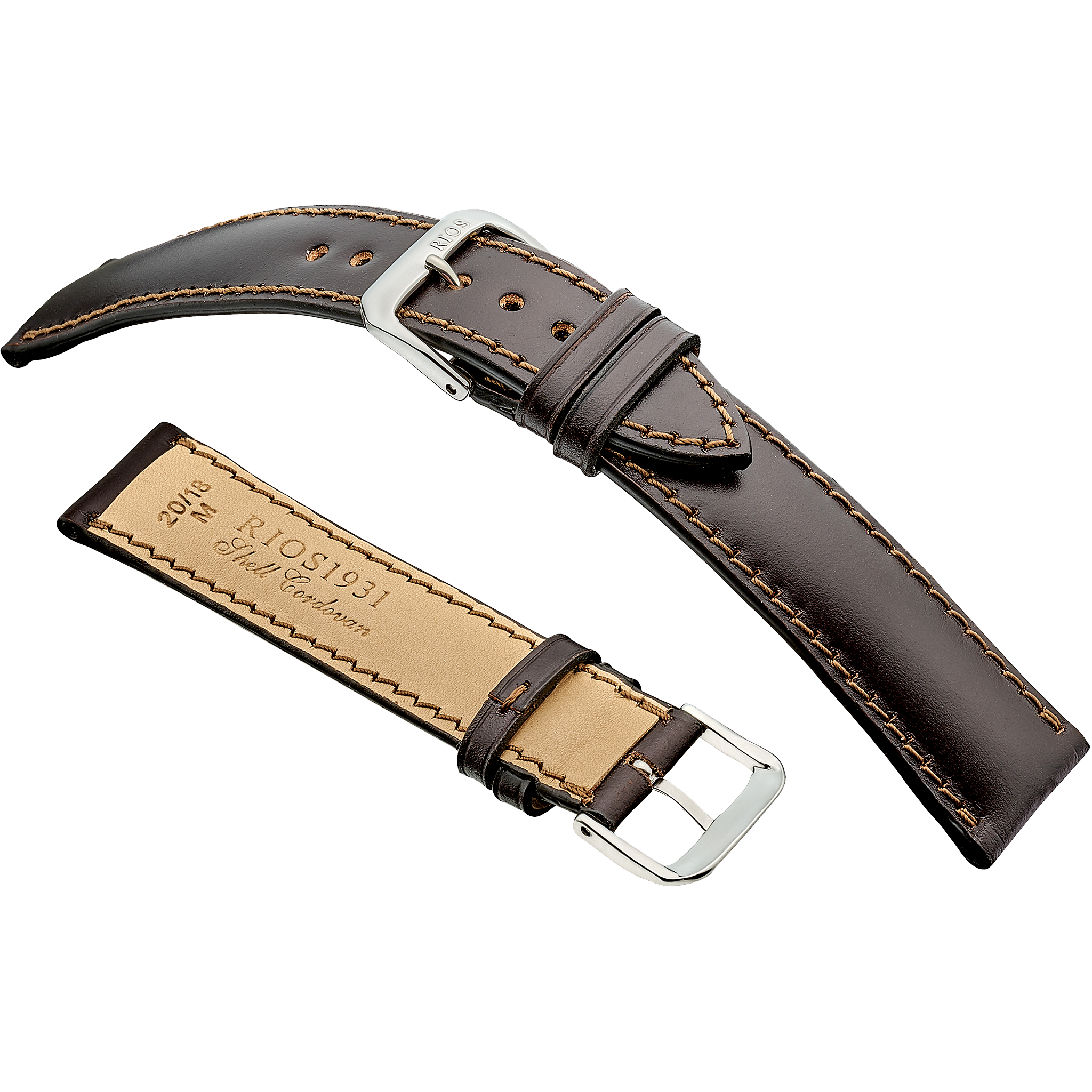 Rios 1931 Watch Bands - Chicago - Genuine Shell Cordovan Leather