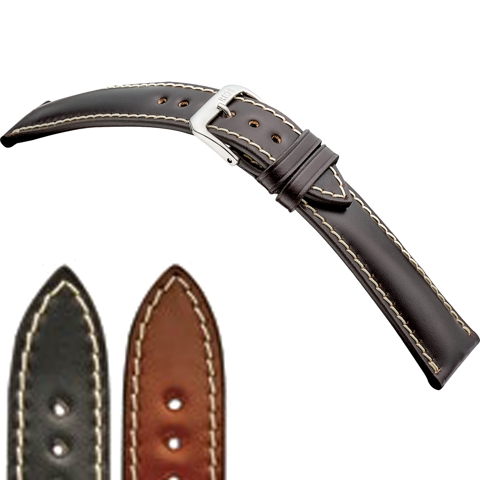 New leather watch strap deals