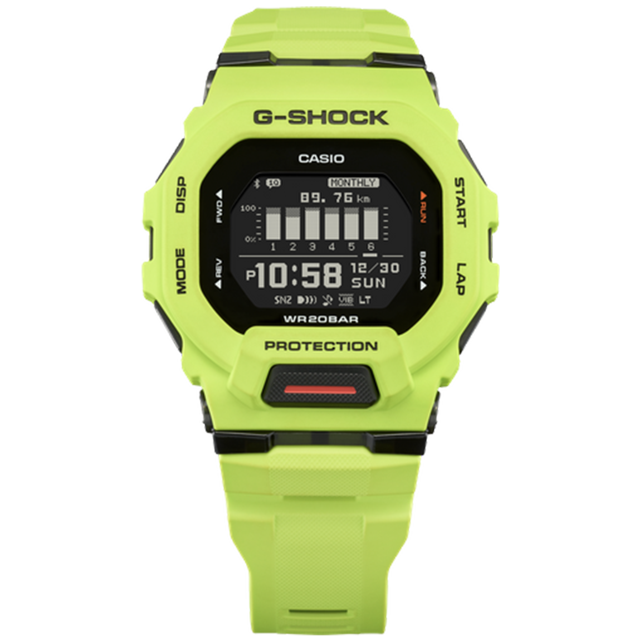 Neon green 2025 g shock watch