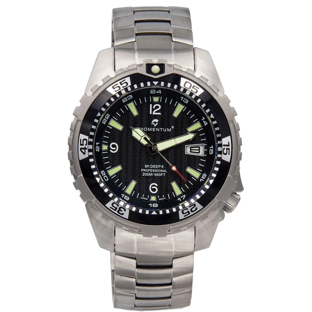Momentum M1 Deep 6 S S with Black Dial 1M DV06BS00