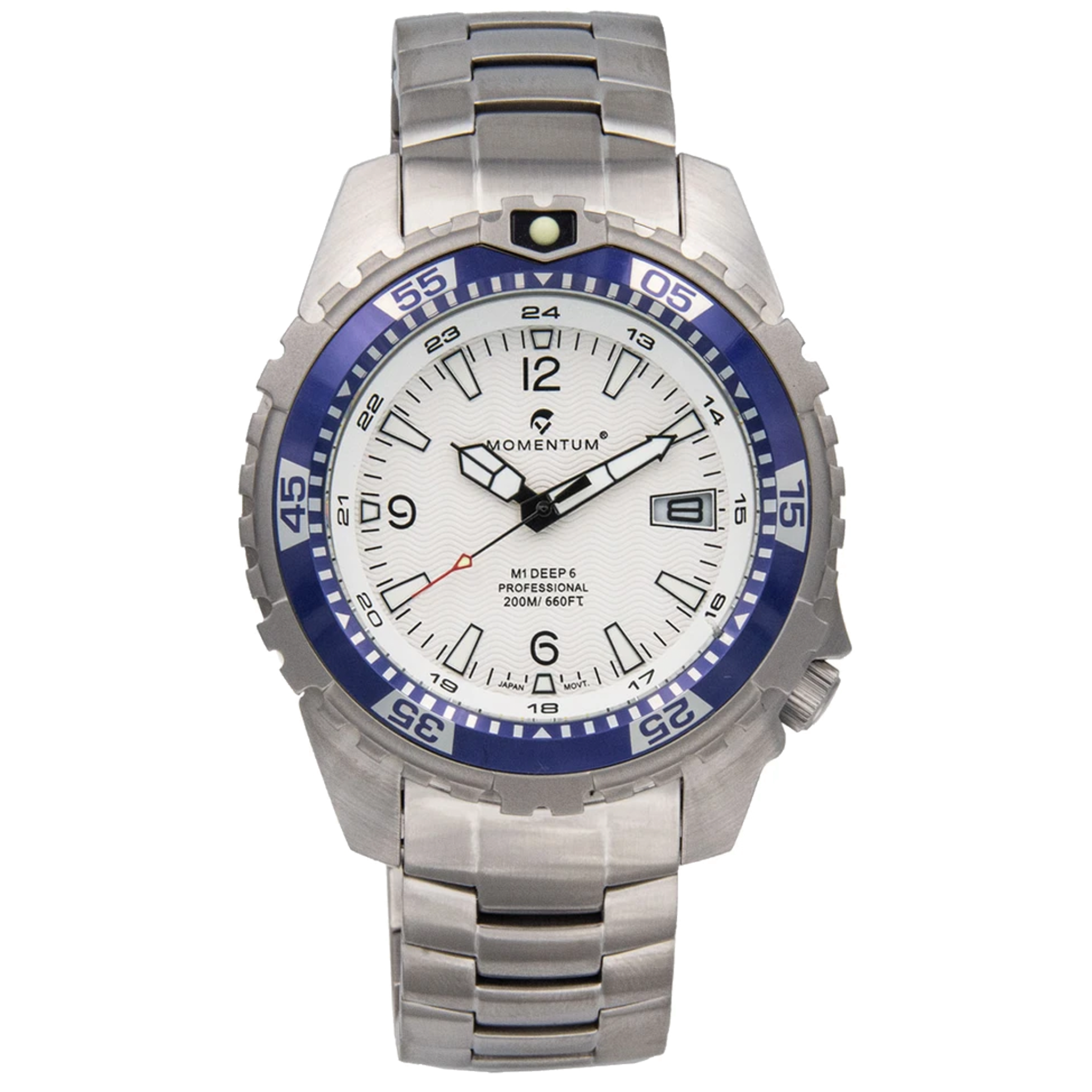 Momentum M1 Deep 6 S S with Blue Bezel 1M DV06W00