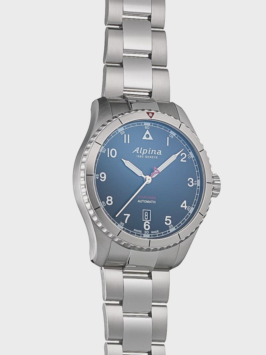 Alpina - STARTIMER Pilot Automatique 41mm - Cadran Noir