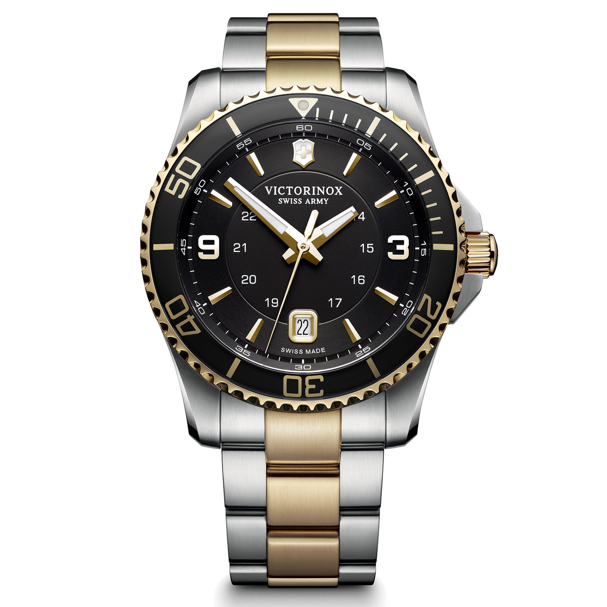 Victorinox Watch - Maverick Large Two Tone with Black Dial