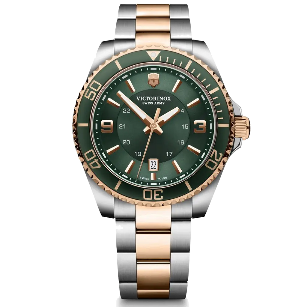 Victorinox Watch - Maverick Large with Two Tone with Green Dial