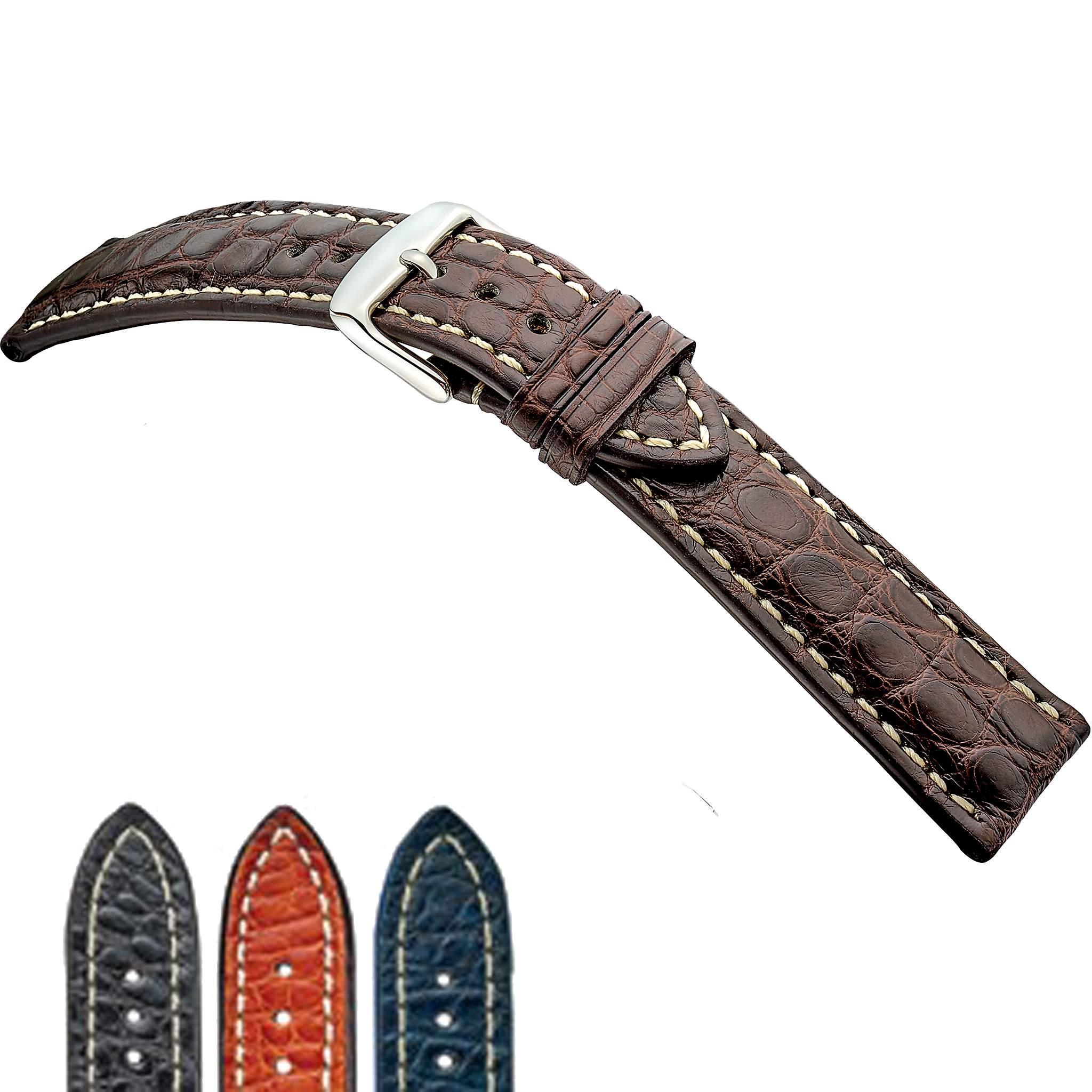 Rios 1931 Watch Bands- Ambassador - Genuine Alligator Leather