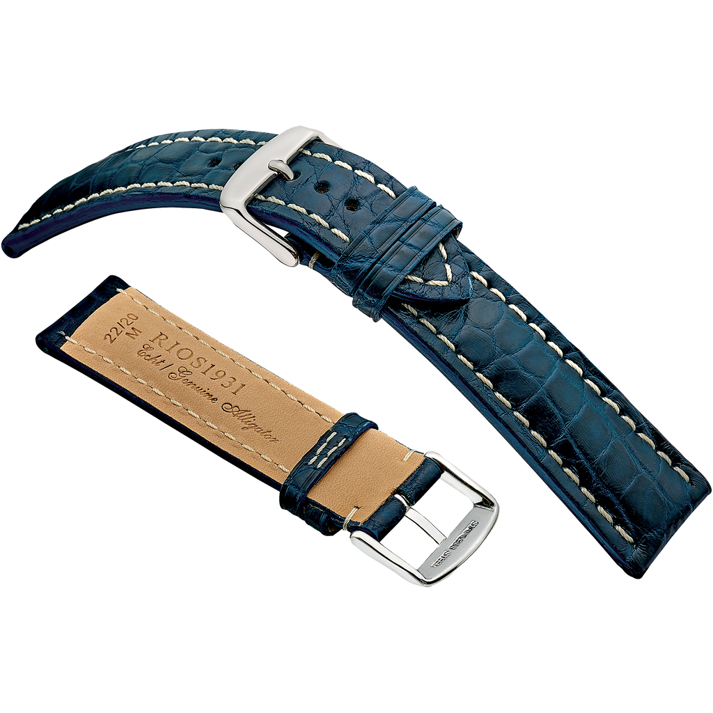 Rios 1931 Watch Bands- Ambassador - Genuine Alligator Leather
