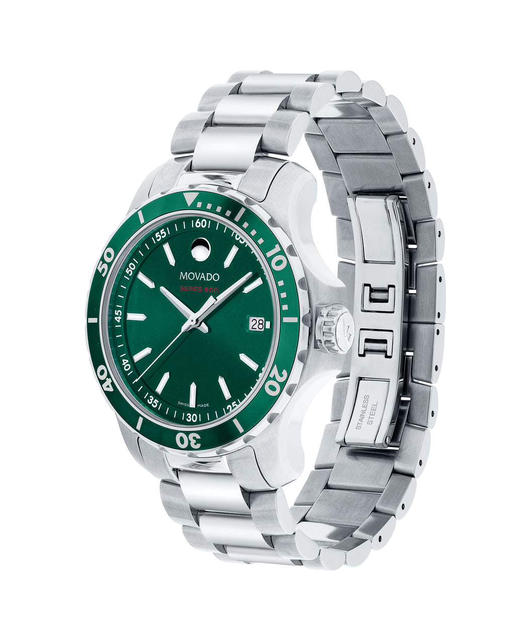 Movado Series 800 -Stainless Steel with Green Dial 2600136