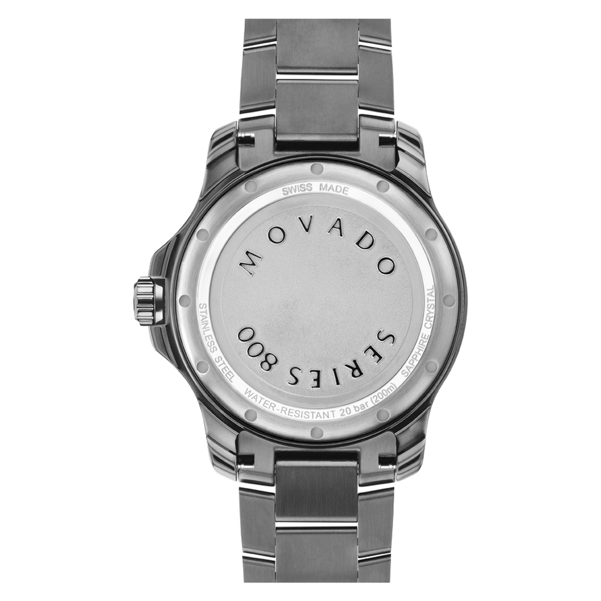 Movado swiss made sapphire crystal stainless steel hotsell