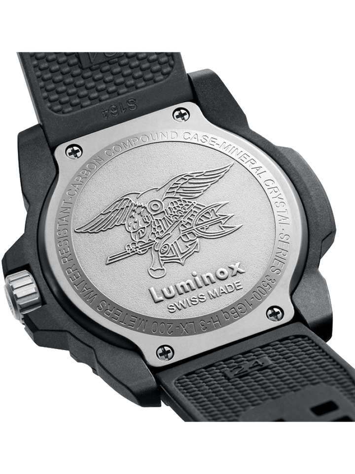 Luminox Navy Seal Watch - 3500 Series Black/White