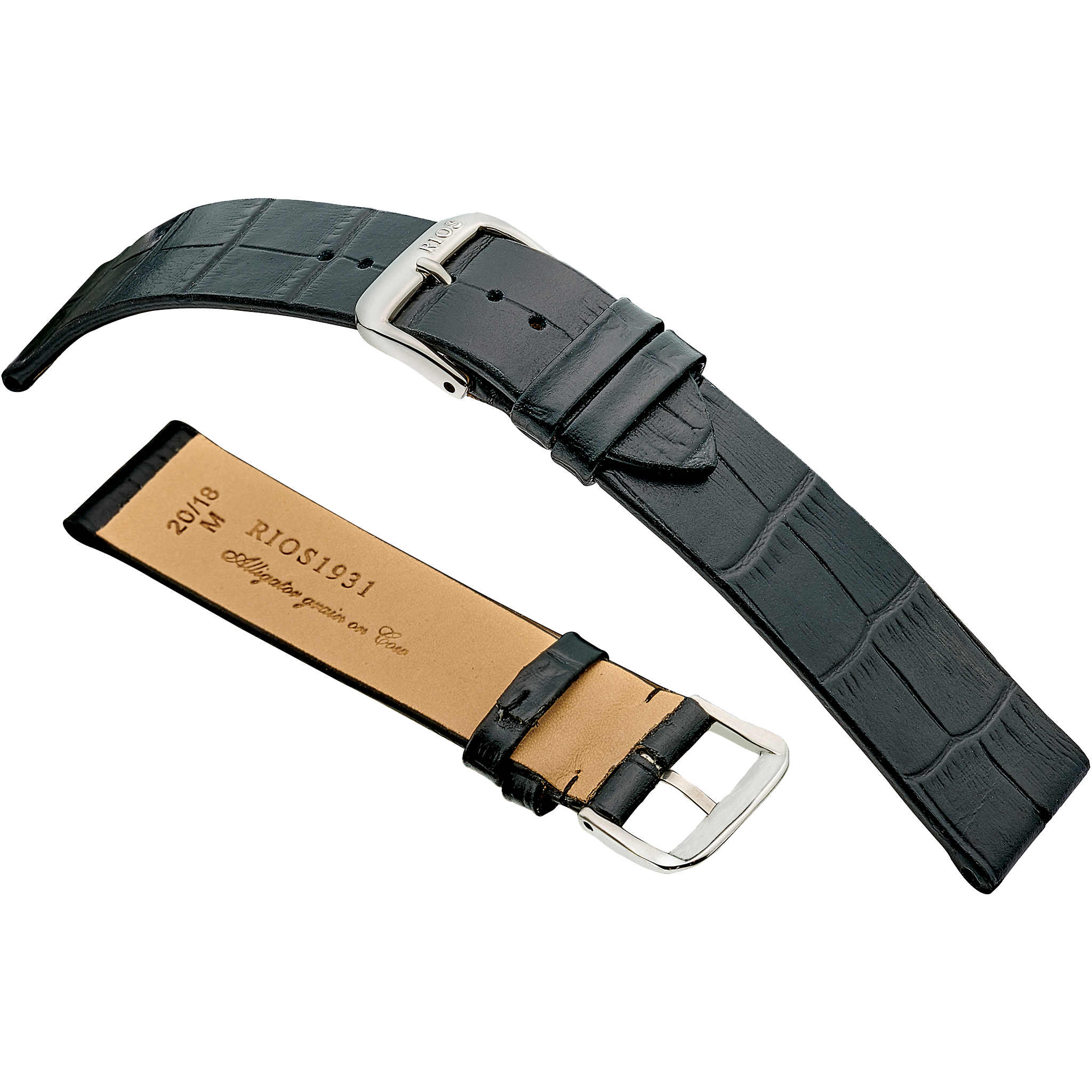 Rios 1931 Watch Bands - Miami - Embossed Alligator Grain