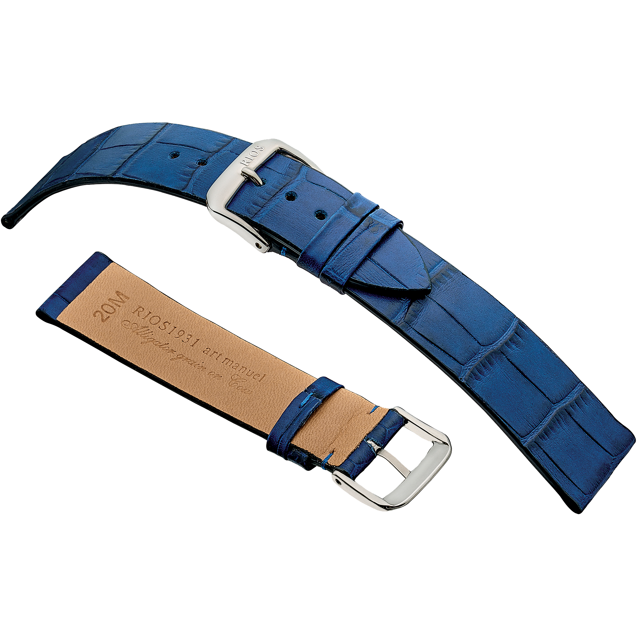 Rios 1931 Watch Bands - Miami - Embossed Alligator Grain