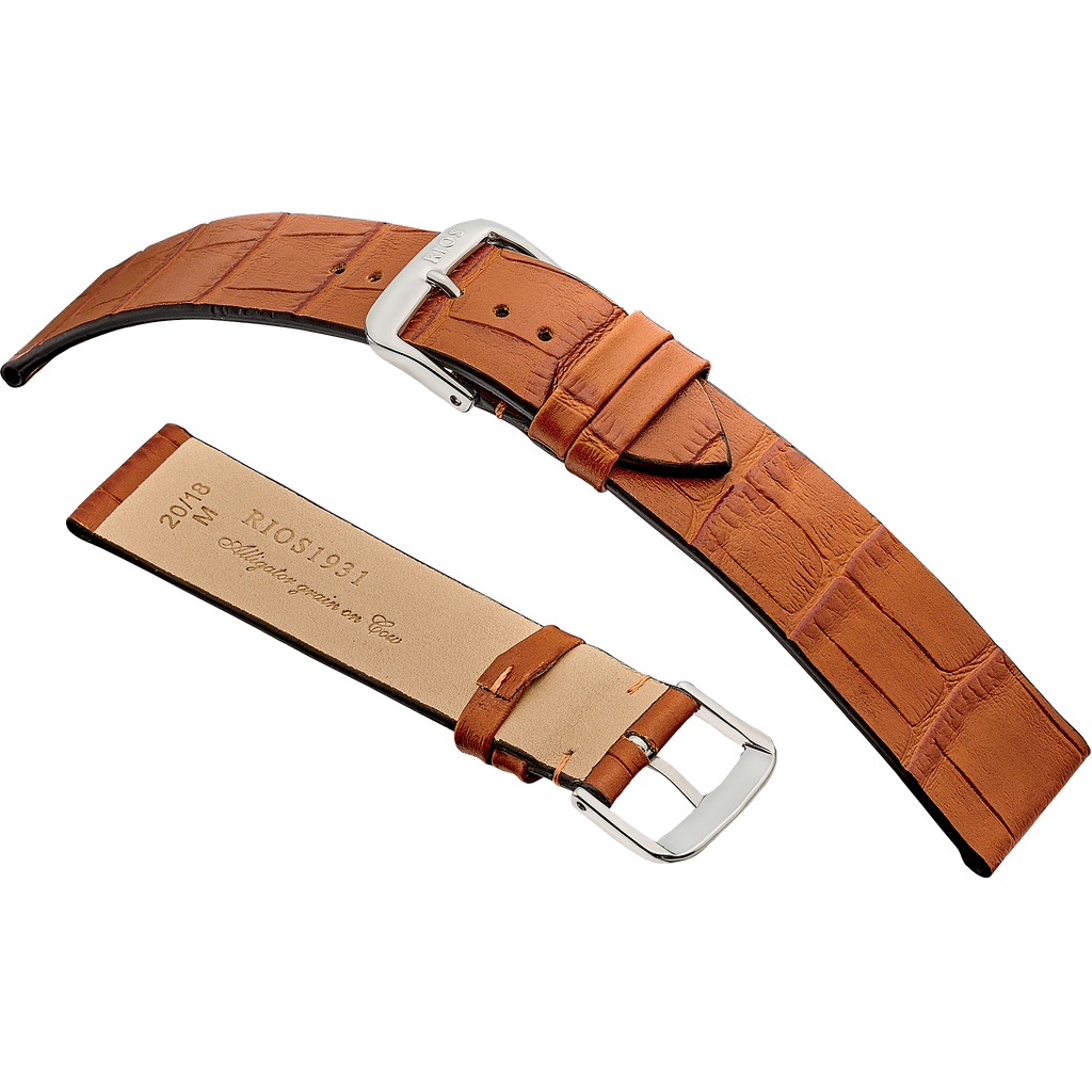 Rios 1931 Watch Bands - Miami - Embossed Alligator Grain