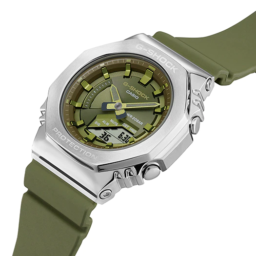 Casio G-Shock -  GMS2100 Series - Carbon Square - Green