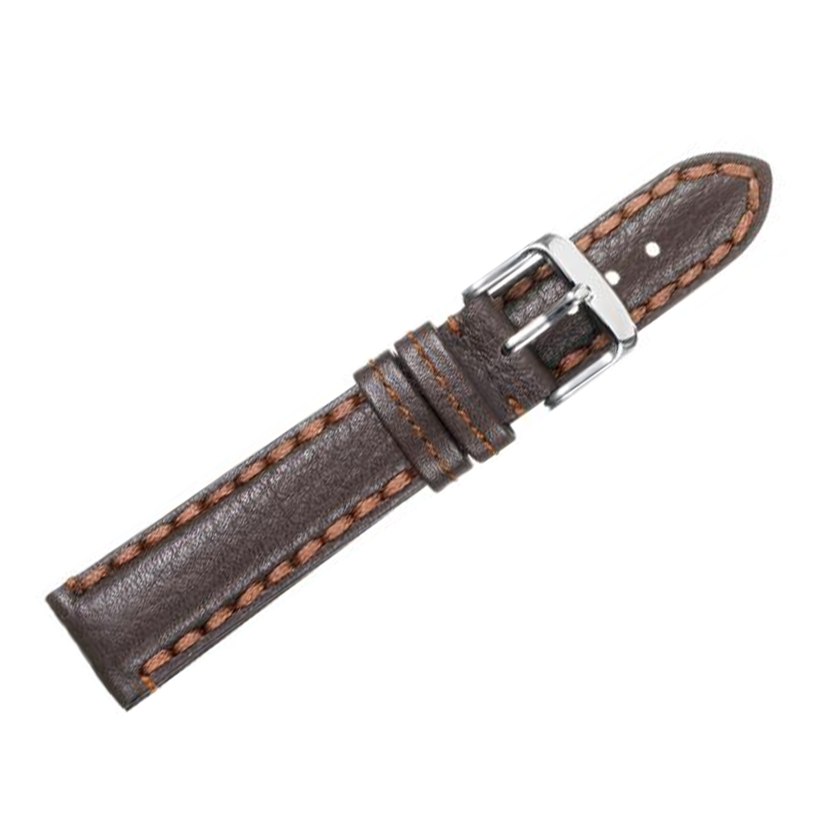 Alpine Watchstrap - Padded Double Stitched Bull Grain
