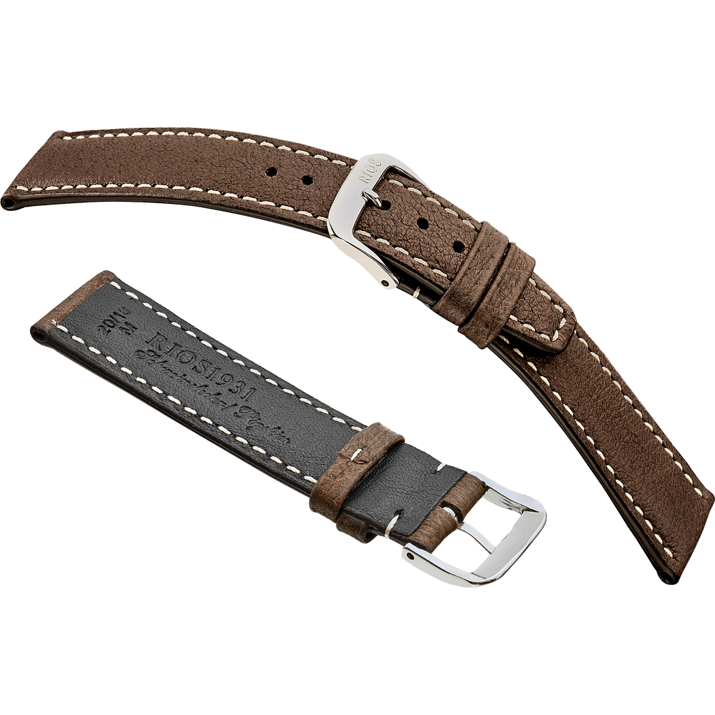 Rios 1931 Watch Bands - Havana - Genuine Pig Skin