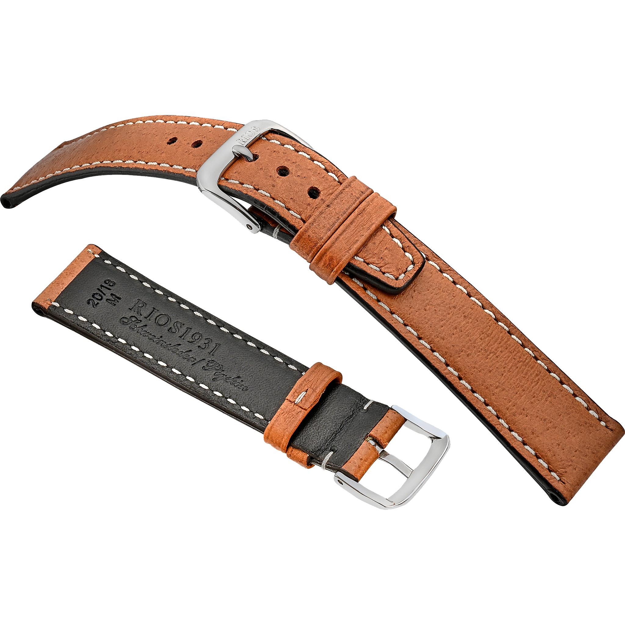 Rios 1931 Watch Bands - Havana - Genuine Pig Skin