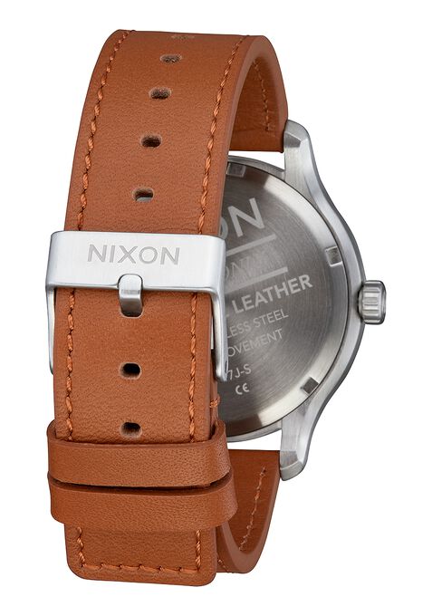 Montre Nixon - Cuir Patrol : Bleu marine/Saddle