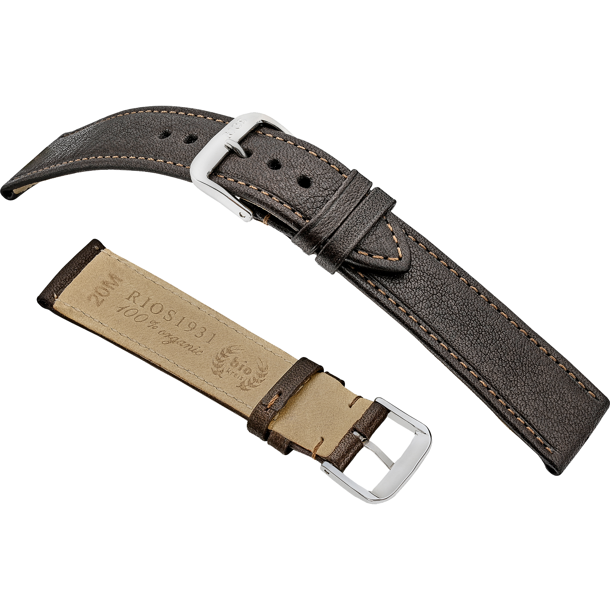 Rios 1931 Watch Bands - Waging - Genuine Certified Organic Leather