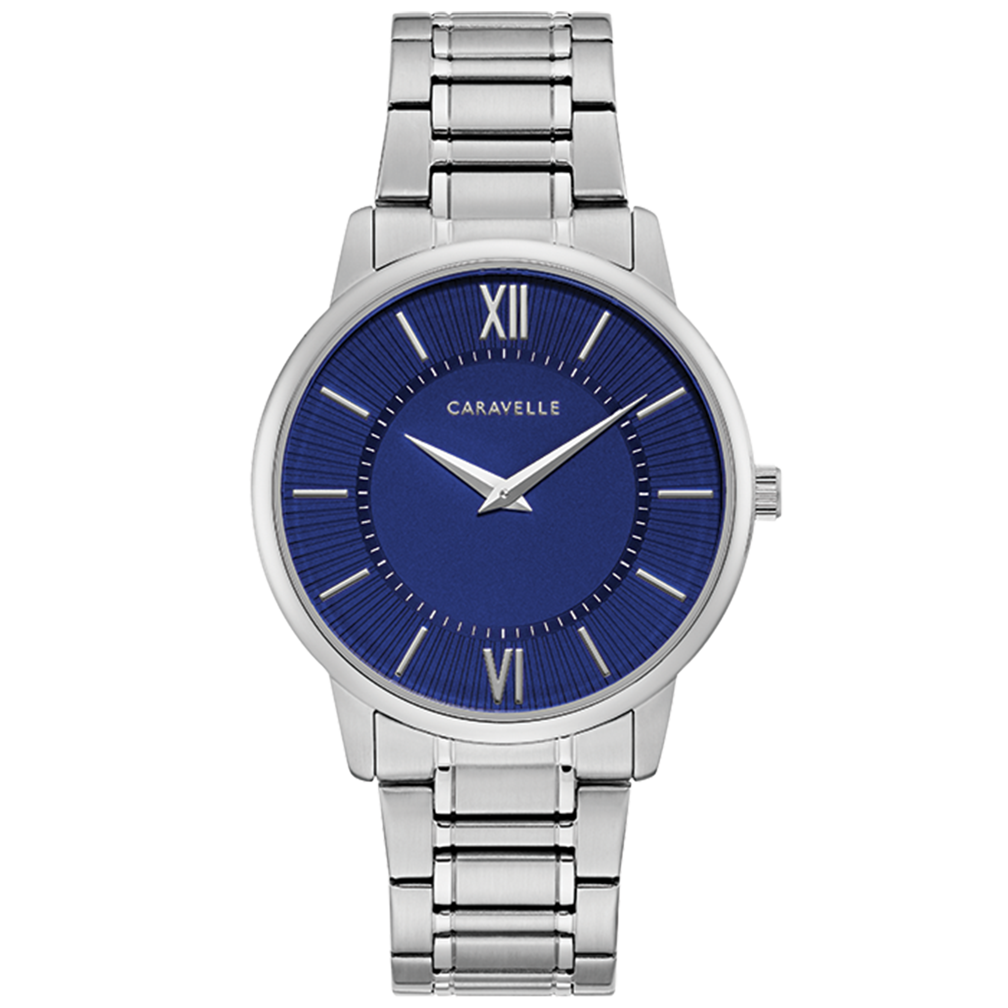 Caravelle Watch - Stainless Steel with Blue Dial 43A151