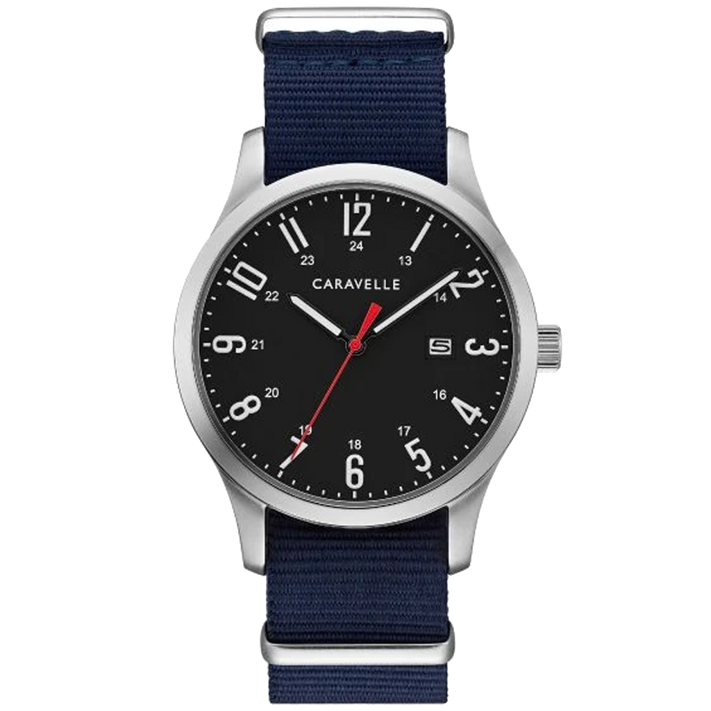 Caravelle Watch - S/S on Nato Strap