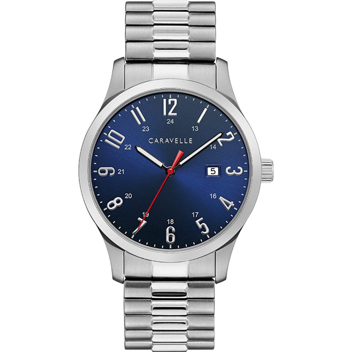 Caravelle Watch - 24H Blue Dial