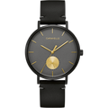 Caravelle Watch - Black Steel with Gold Accents 44A119