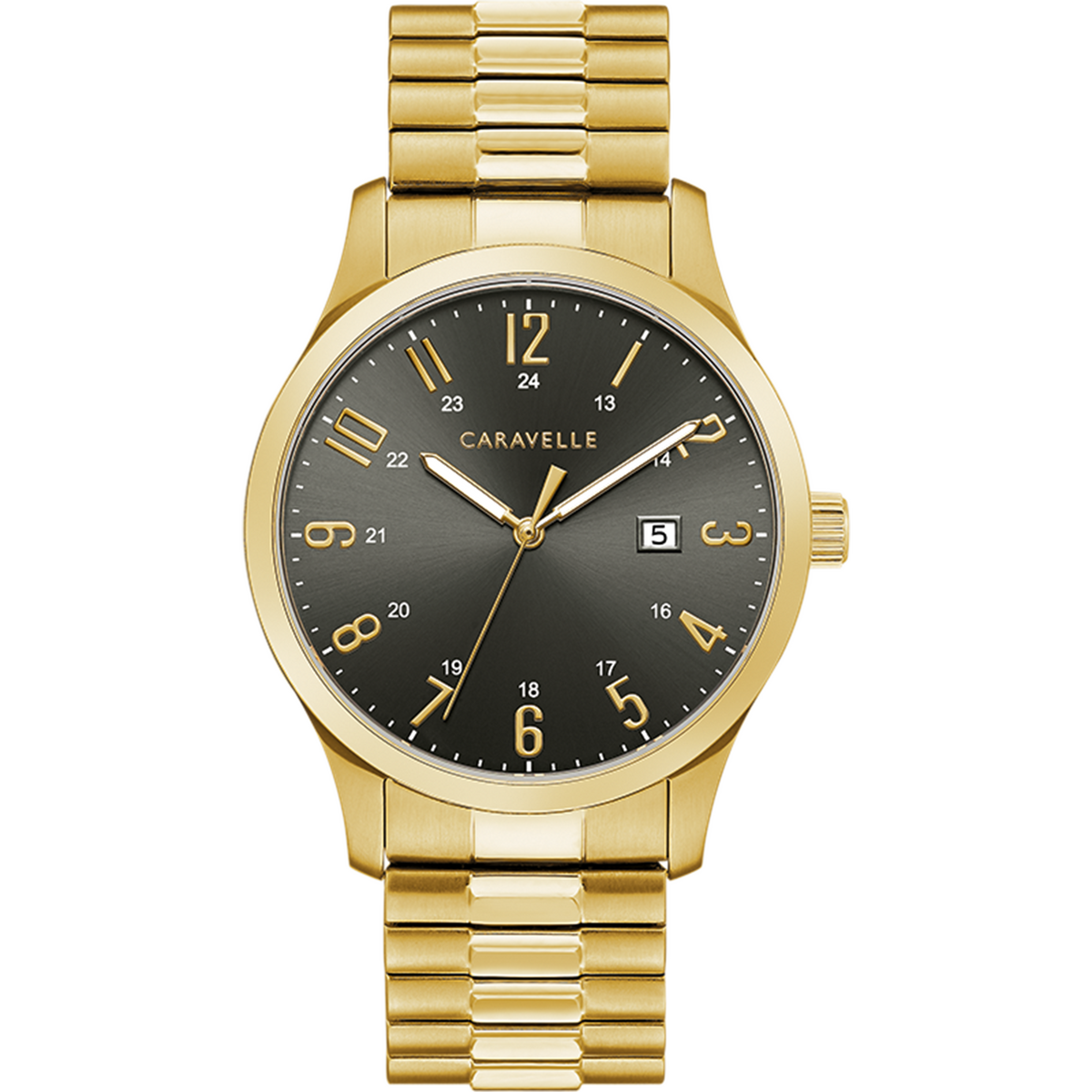 Caravelle Watch - Gold Tone Expansion