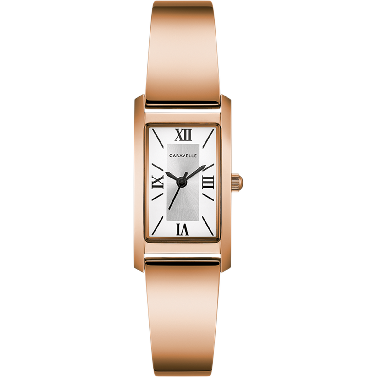 Caravelle Watch - Ladies Rose Gold Tone Bangle