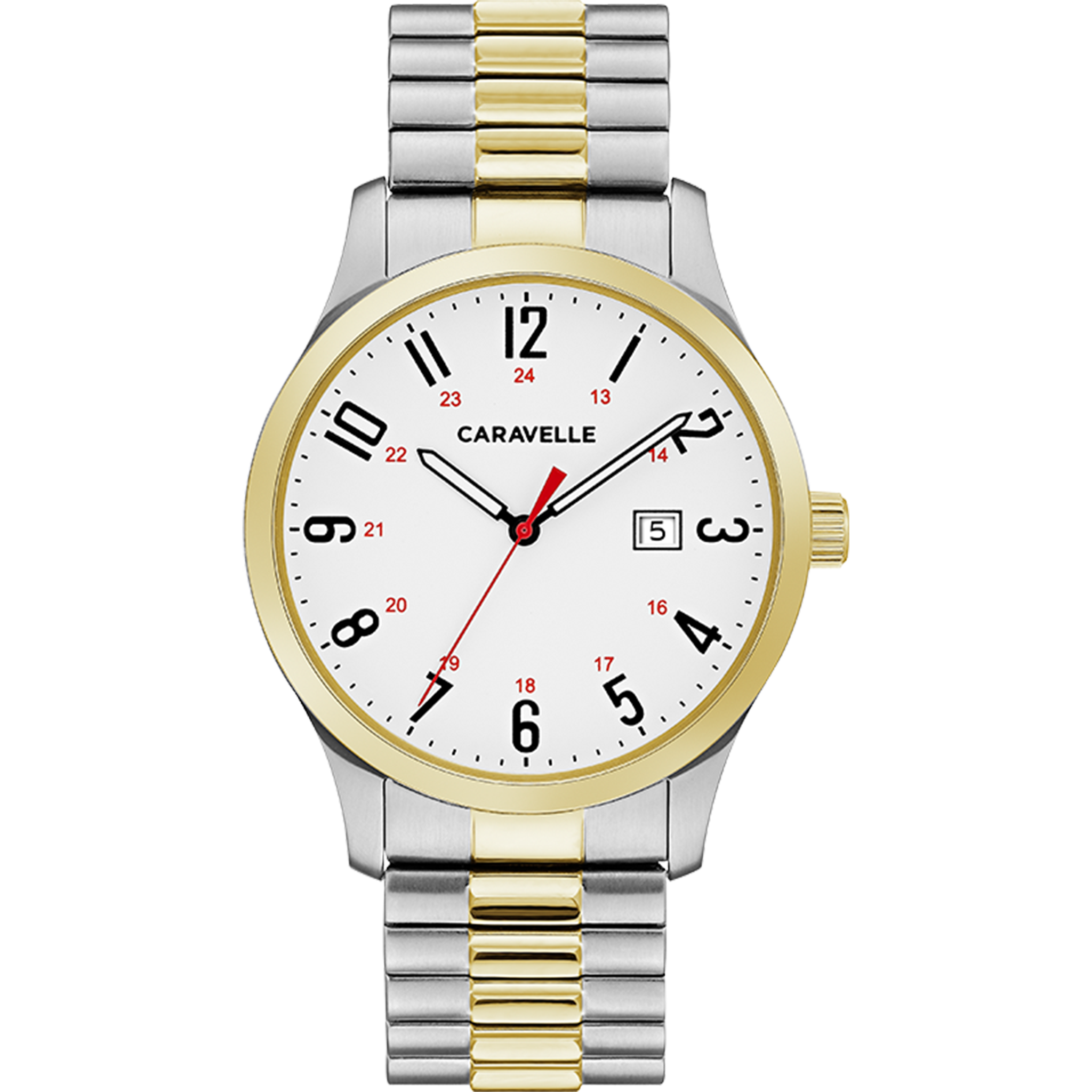 Caravelle Watch - Two Tone Expansion 45B147