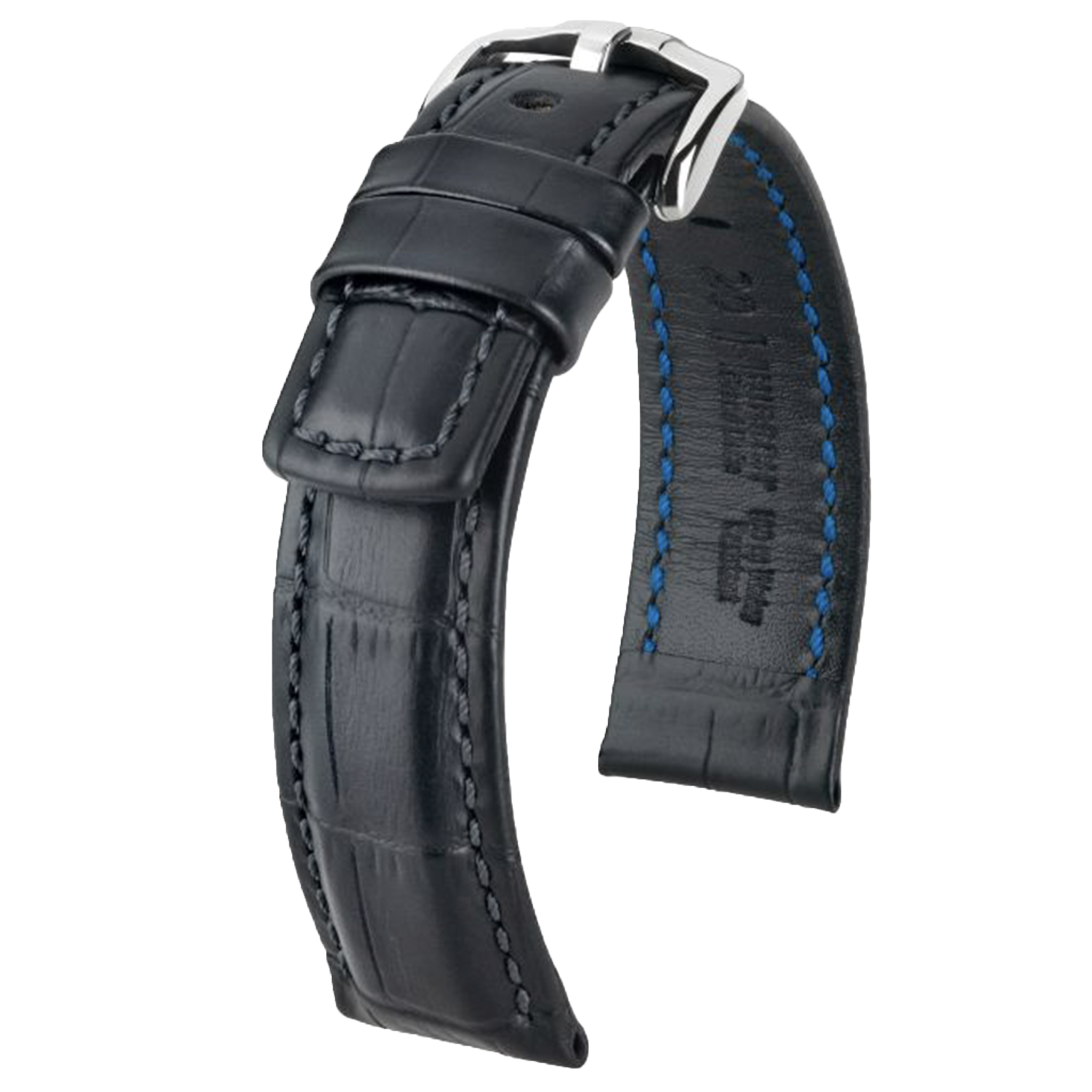 Hirsch GRAND DUKE Alligator Embossed Sport Watch Strap