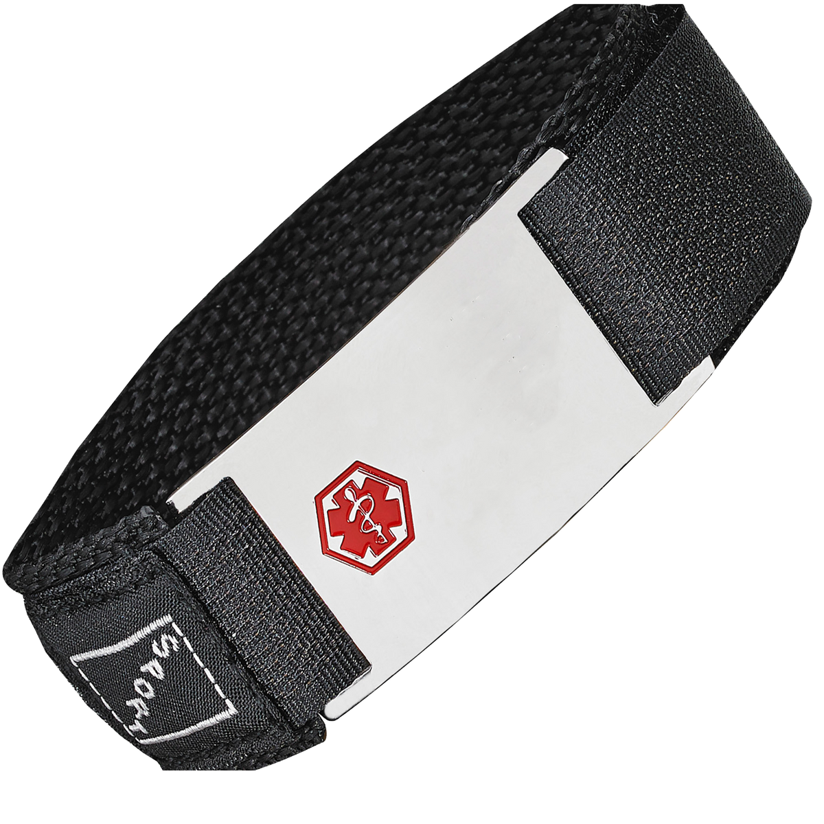 Alpine - Stainless steel medical id bracelet - Velcro