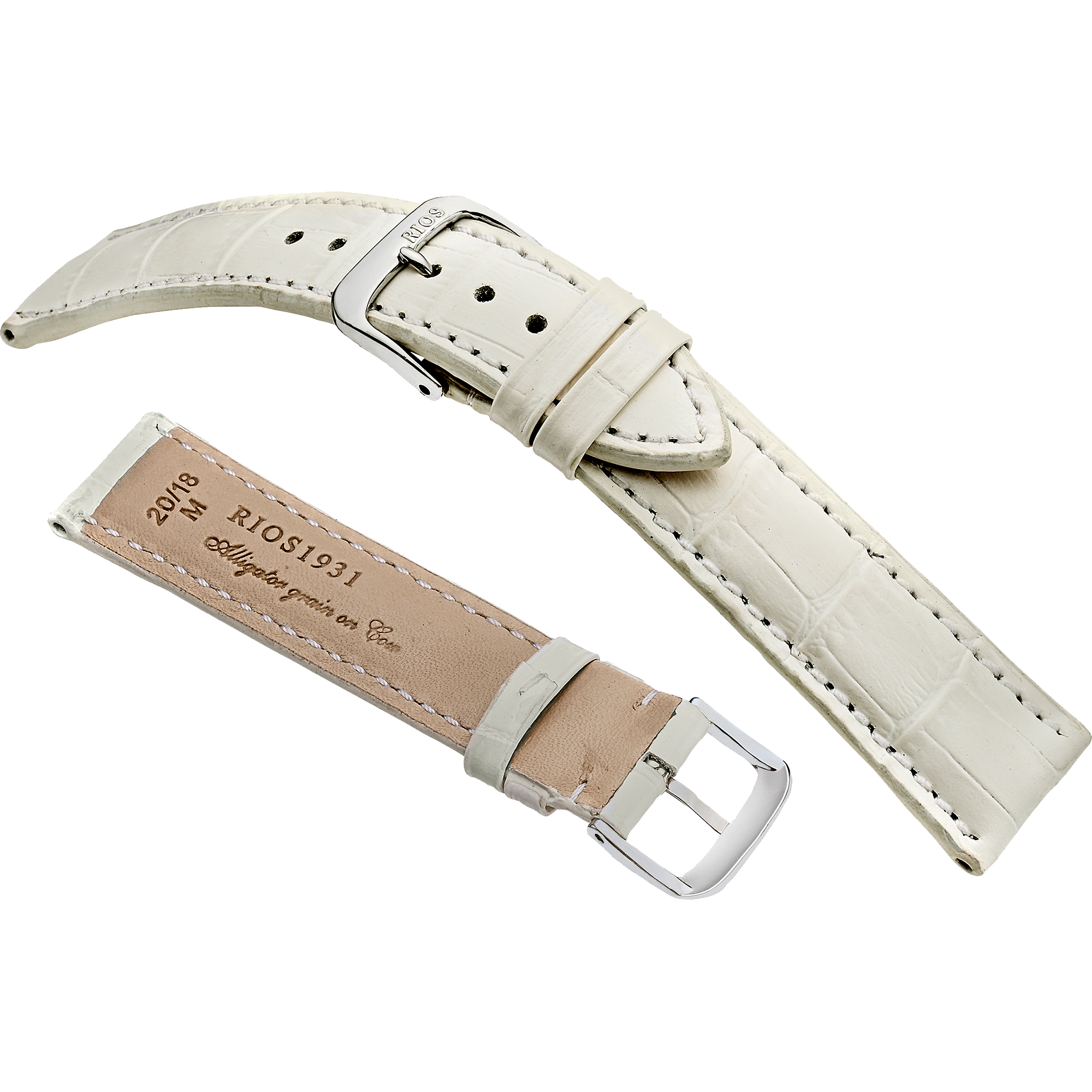 Rios 1931 Watch Bands - Louisiana - Embossed Alligator Grain