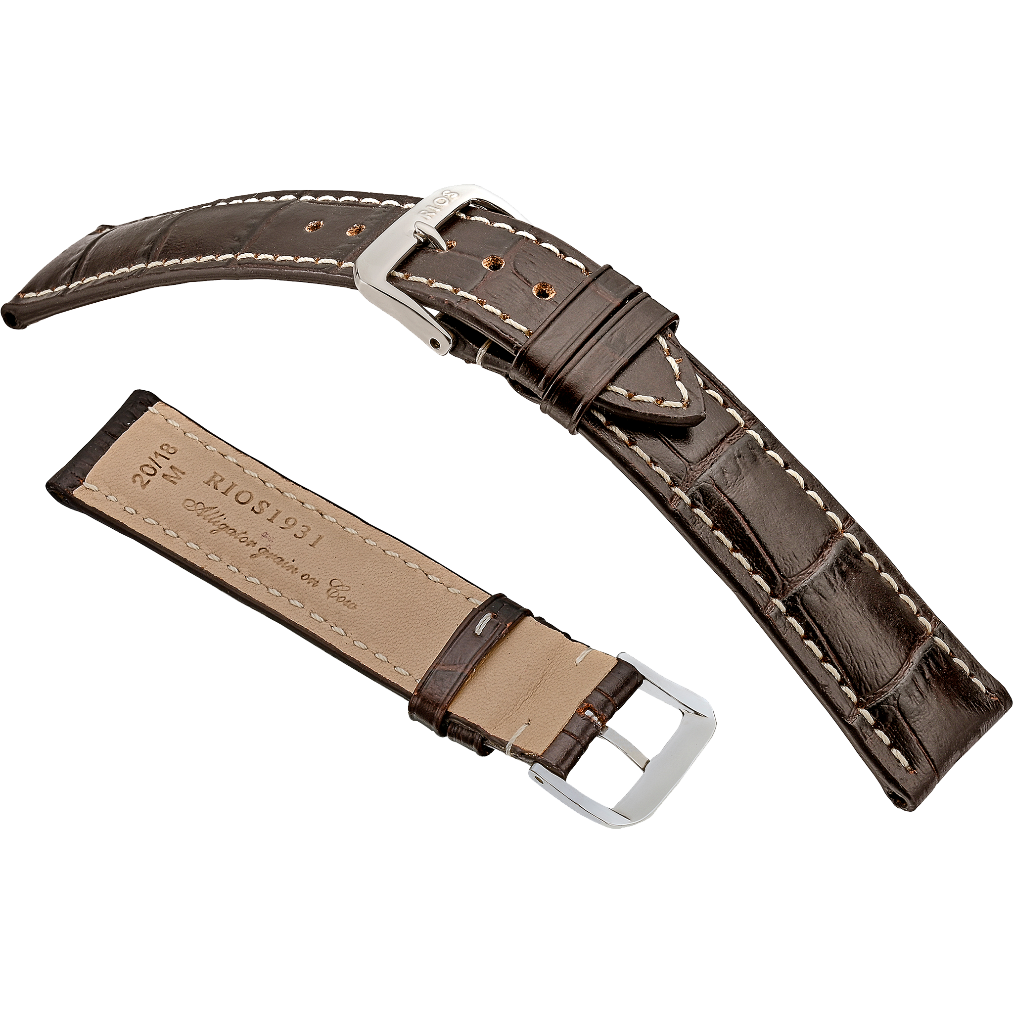 Rios 1931 Watch Bands  - New Orleans - Embossed Alligator Grain