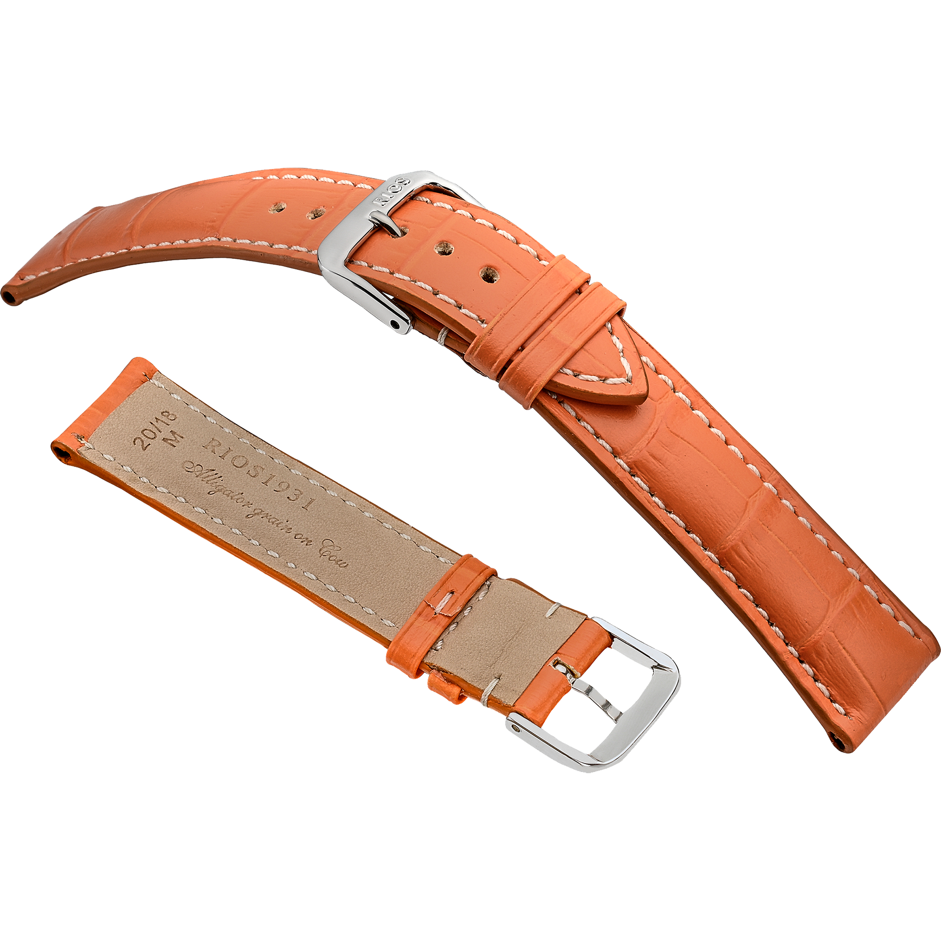 Rios 1931 Watch Bands - New Orleans - Embossed Alligator Grain