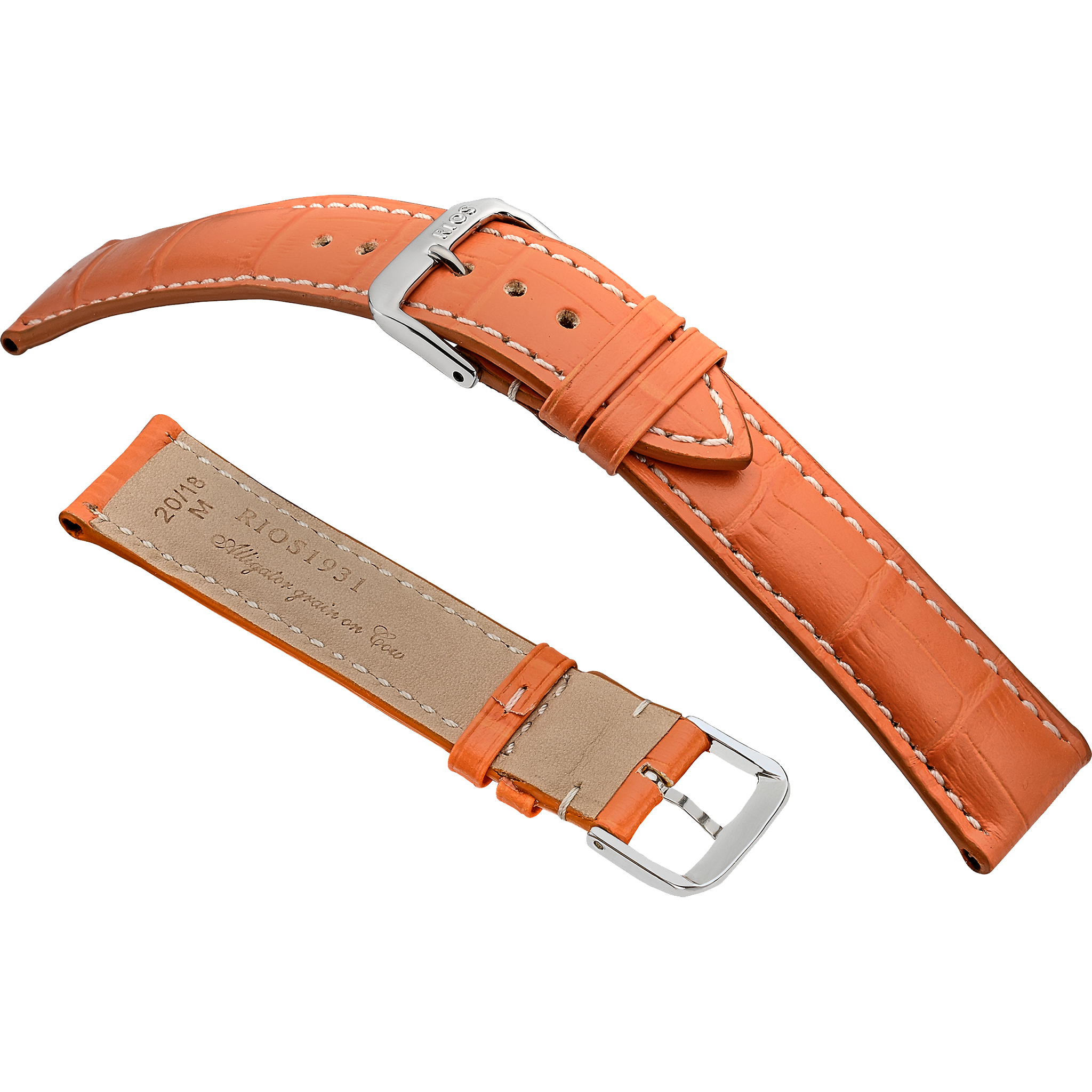 Rios 1931 Watch Bands  - New Orleans - Embossed Alligator Grain