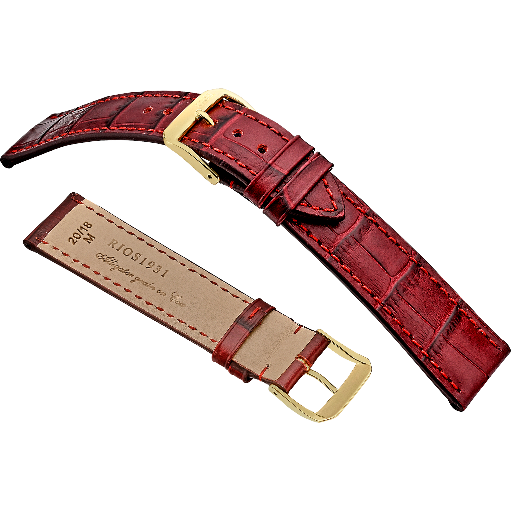 Rios 1931 Watch Bands - Orlando - Embossed Alligator Grain