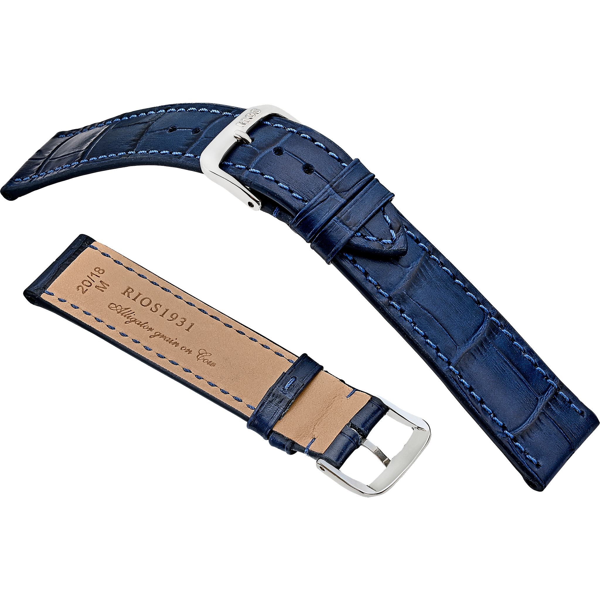 Rios 1931 Watch Bands - Orlando - Embossed Alligator Grain