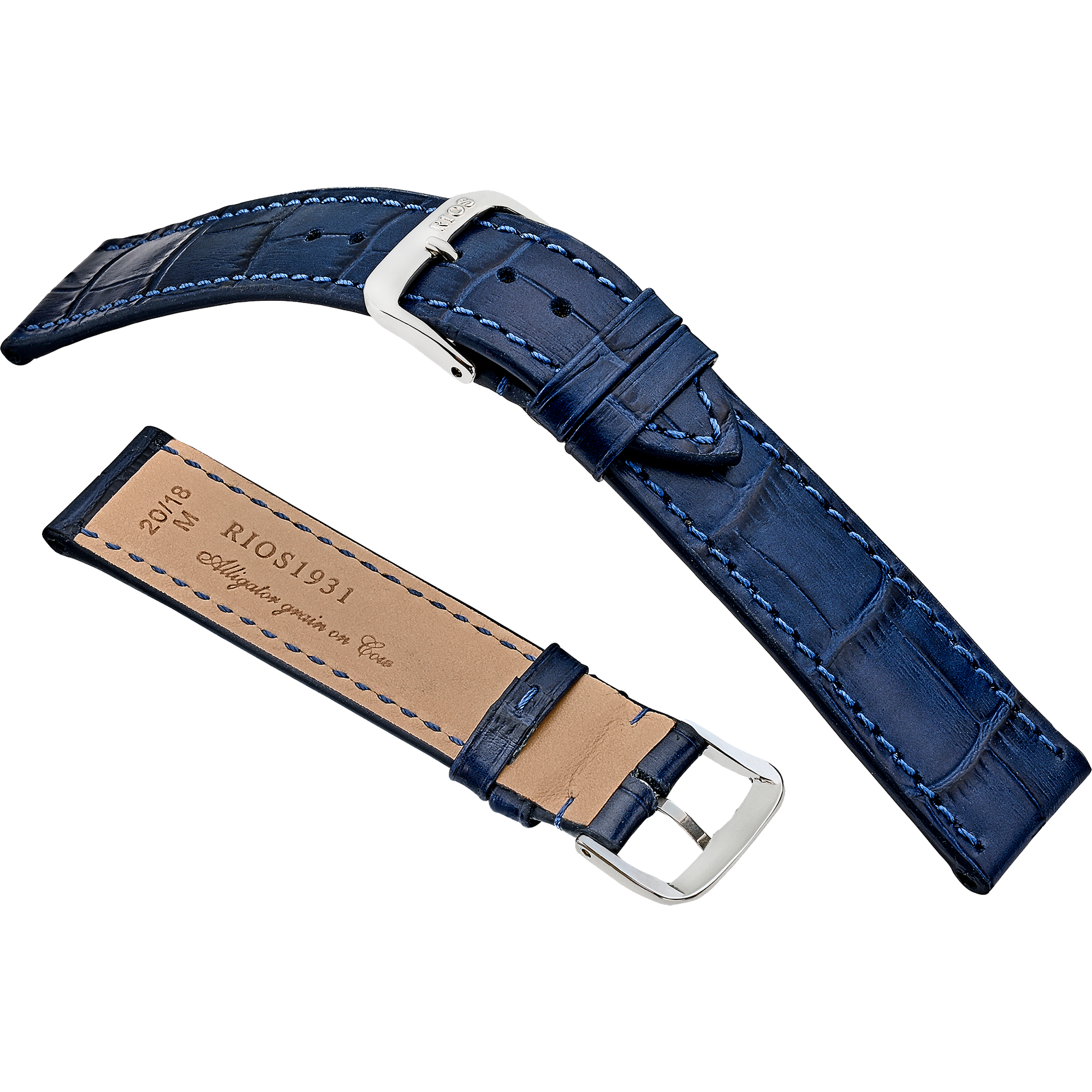 Rios 1931 Watch Bands - Orlando - Embossed Alligator Grain